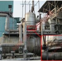 垃圾发电厂高温设备大法兰使用克漏产品堵漏(1)