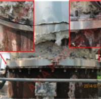 垃圾发电厂高温设备大法兰使用克漏产品堵漏(2)