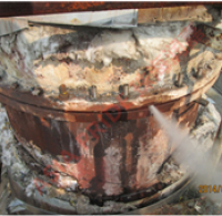 垃圾发电厂高温设备大法兰使用克漏产品堵漏(3)