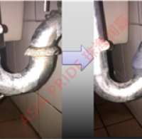 排水管连结处以克漏膏止漏密封